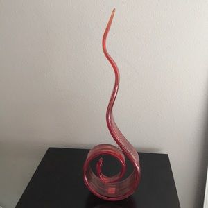 Lindo adorno de vidrio en múltiple colores